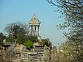 Gloriette des Buttes-Chaumont à Paris servant de belvédère.