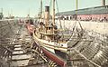 Shipyard dry dock c. 1908