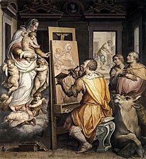 St. Luke painting the Virgin