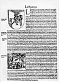 Image 95A facsimile of a page from Sebastian Münster atlas Cosmographia universalis (first edition 1544), describing the Grand Duchy of Lithuania in 1544 (from Grand Duchy of Lithuania)