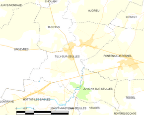 Poziția localității Tilly-sur-Seulles