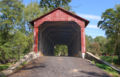 The approach to the bridge closest to the main road