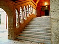 Staircases at the building are made of stone