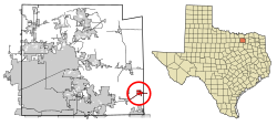 Location of Josephine in Collin County, Texas