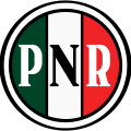Image 73Logo of the Partido Nacional Revolucionario, with the colors of the Mexican flag (from History of Mexico)