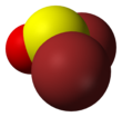 3D model of a thionyl bromide molecule