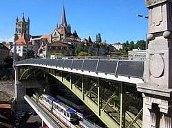 Lausanne domkyrkje og gamlebyen