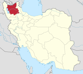 Kaart van Āz̄arbāyjān-e Sharqī (Oost-Azerbeidzjan)