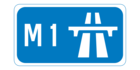 M1 motorway shield}}