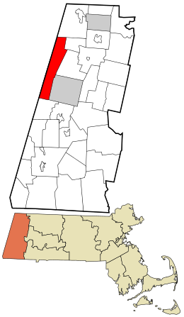 Location in Berkshire County and the state of Massachusetts.