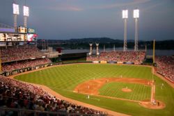 A Great American Ball Park baseballpálya, az Ohio állambeli Cincinnatiben