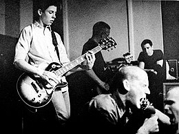 Minor Threat performing at the Wilson Center in Washington, D.C., in 1981