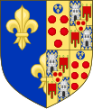 Lambang kebesaran Caterina de' Medici selaku Permaisuri Kerajaan Prancis