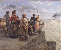 Le Départ pour Jersey (Leaving for Jersey), circa 1883, Musée de Cherbourg.