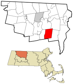 Location in Franklin County in Massachusetts