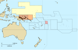 Saksan Samoan sijainti punaisella.