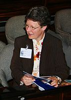 Jocelyn Bell Burnell led the physics department at the OU for 10 years.[72]