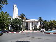 Jijel Town Hall (originally Hotel de Ville de Djidjell, 1936, by Guérineau and Bastélica) integrated early modernist aesthetics