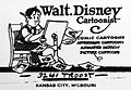 Image 10Walt Disney's business envelope featured a self-portrait, c. 1921 (from Walt Disney)