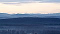 Puncak-puncak Pergunungan Tatra, sebahagian daripada Pergunungan Carpathian. Dilihat dari Krakow, selatan Poland