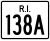 Route 138A marker