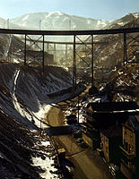 Měděný důl, Bingham Canyon, Utah, 1942