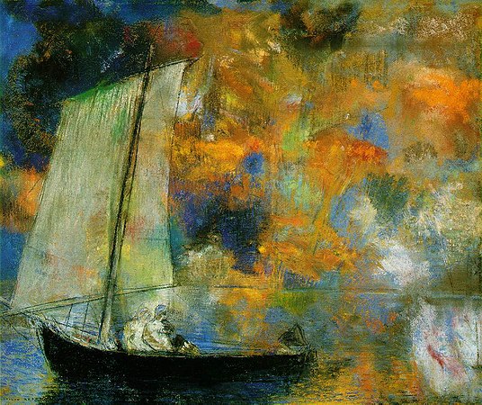 《花雲》（Flower Clouds） 奧迪隆·雷東（Odilon Redon），1903 年