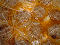 Misua or miswa (wheat vermicelli)