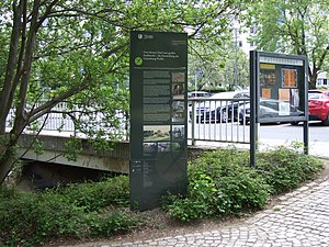 Info-Stele des Archeo-Pfad Dresden am Palitzschhof