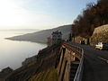 Lake Geneva from the Lavaux, looking towards Lausanne.