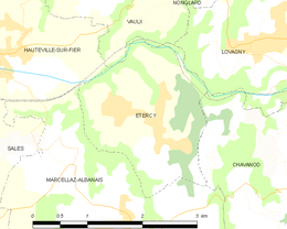 Étercy - Localizazion