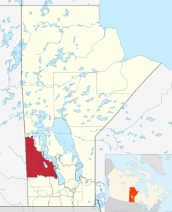 Map of the Parkland Region of Manitoba.