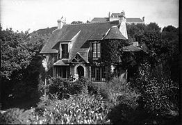 La maison de Théodore Botrel (Ker Botrel) à Pont-Aven en 1922.