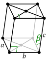 Cella unitaria del reticolo monoclino centrato