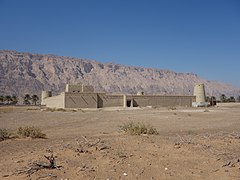 Jebel Hafeet, as viewed from Mezyad Fort near the southern border with Al Buraimi Governorate in Oman[18][23]