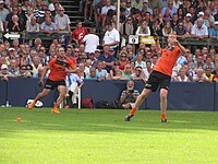 Perkspelers zien de bal aankomen