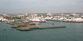 The Royal pier in 2007, showing its proximity to the current Red Funnel terminal.