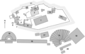 Plan al sitului arheologic Acropola din Atena