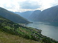 Uitzicht op de Aurlandsfjord, Aurland en Flåm