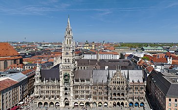 New Town Hall, Munich, Germany: 1867–1874