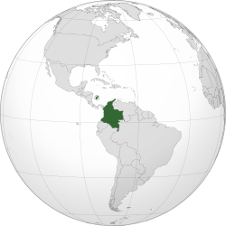 Location of Kolombia