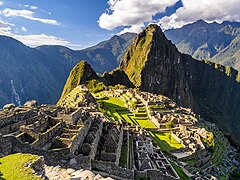 Machu Picchu ligger i Anderna i Peru.
