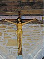 Chapelle de Trémalo : statue du Christ en croix [c'est cette statue qui a inspiré Paul Gauguin pour son tableau Le Christ jaune].