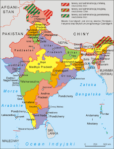 Podział administracyjny Indii w 2006 roku