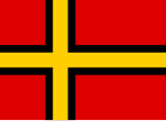 Ett av förslagen till flagga för Västtyskland (1948).