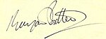 Benjamin Britten aláírása