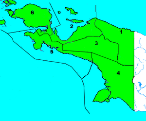 Departments of Papua