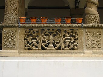 Brâncovenesc acanthuses of a railing of the Horezu Monastery, Horezu, Romania, unknown architect or sculptor, 17th-18th centuries[10]