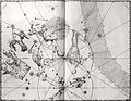 Souhvězdí Chameleona na mapě atlasu Uranometria