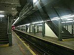 The tracks and platforms at Hunts Point Avenue station in 2011